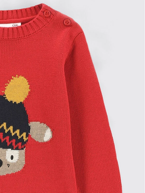 Εξοδος 🤩 Coccodrillo Πουλόβερ ZC2172101CWN Κόκκινο Regular Fit 🎁 - Image 2