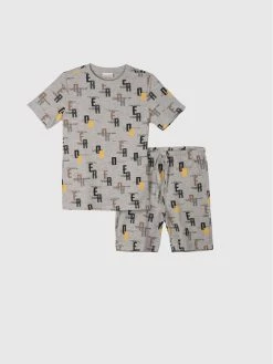 Η καλύτερη συμφωνία 🔥 Coccodrillo Πιτζάμες Πιτζάμα WC2448216PJS Γκρι Regular Fit 😉