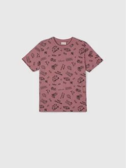 Ολοκαίνουργιο 🌟 Coccodrillo T-shirts T-Shirt WC2143205EVB Ροζ Regular Fit 🧨