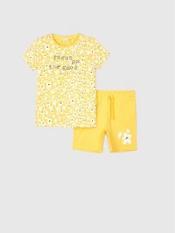 Κουπόνι 👏 Coccodrillo Πιτζάμες Πιτζάμα WC2448206PJS Κίτρινο Regular Fit 🧨