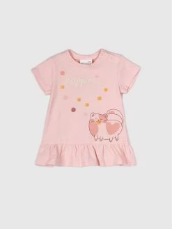 Τοπ 10 ⭐ Coccodrillo T-shirts T-Shirt WC2143201IAM Ροζ Regular Fit 🌟