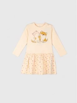 Φτηνός 🔔 Coccodrillo Καθημερινά Φορέματα Φόρεμα καθημερινό WC2129101IAM Μπεζ Regular Fit ✔️