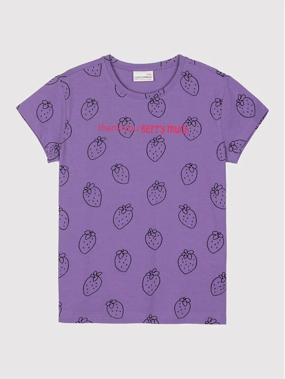 Συμφωνίες 🤩 Coccodrillo T-shirts T-Shirt WC2143202EVG Μωβ Regular Fit ✔️