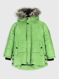 Κουπόνι 😉 Coccodrillo Χειμωνιάτικα Μπουφάν Μπουφάν πουπουλένιο ZC2152105OBK Πράσινο Regular Fit ❤️