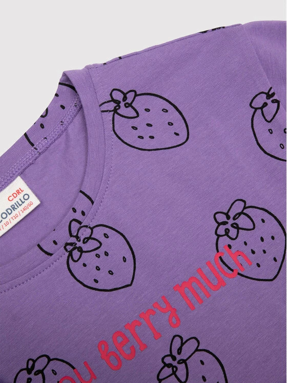 Συμφωνίες 🤩 Coccodrillo T-shirts T-Shirt WC2143202EVG Μωβ Regular Fit ✔️ - Image 3