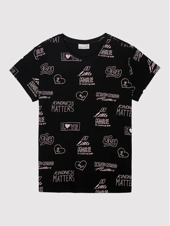 Πολύ καλή προσφορά 🥰 Coccodrillo T-shirts T-Shirt WC2143205EVG Μαύρο Regular Fit 🛒