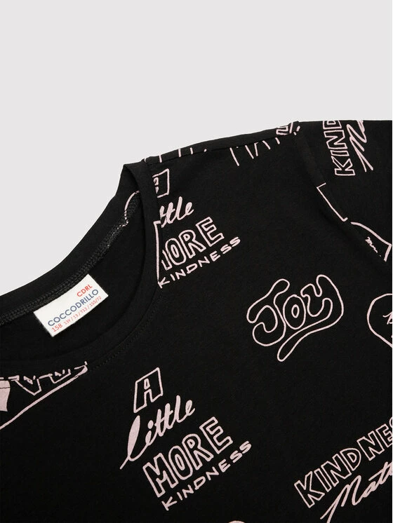 Πολύ καλή προσφορά 🥰 Coccodrillo T-shirts T-Shirt WC2143205EVG Μαύρο Regular Fit 🛒 - Image 3