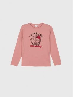 Ολοκαίνουργιο 🎉 Coccodrillo Μπλουζάκια Μπλουζάκι WC2143102EVG Ροζ Regular Fit 🎉