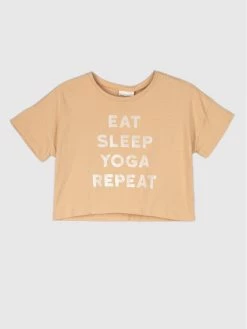 Αγορά 🥰 Coccodrillo T-shirts T-Shirt WC2143205CHO Μπεζ Loose Fit 🥰