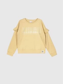 Φτηνός 😀 Coccodrillo Μπλούζες Χωρίς Φερμουάρ Μπλούζα WC2132101CHO Μπεζ Regular Fit 😍