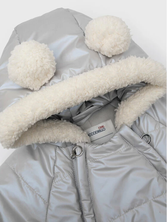 Προώθηση 🤩 Coccodrillo Χειμωνιάτικες Ολόσωμες Φόρμες Βρεφικό φορμάκι εξόδου ZC2156201OGN Γκρι 🛒 - Image 3