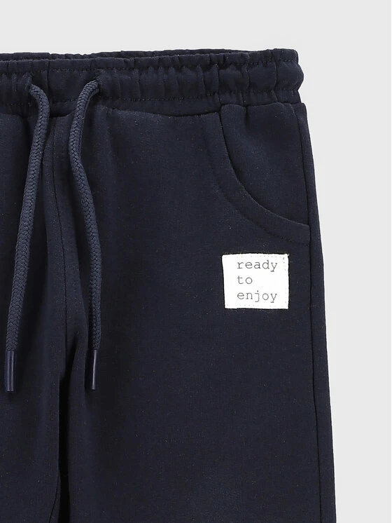 Νέος 😉 Coccodrillo Παντελόνια Φόρμας Παντελόνι φόρμας ZC2120102CON Σκούρο μπλε Regular Fit ❤️ - Image 2