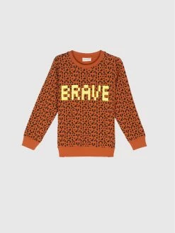 Προώθηση 💯 Coccodrillo Μπλούζες Χωρίς Φερμουάρ Μπλούζα ZC1132103LAM Καφέ Regular Fit ❤️