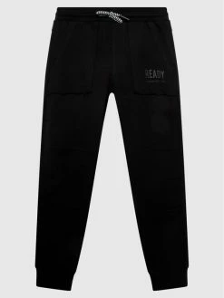 Νέος 🌟 Coccodrillo Παντελόνια Φόρμας Παντελόνι φόρμας ZC1120112EVB Μαύρο Regular Fit 🤩