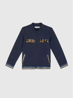 Προώθηση 😀 Coccodrillo Μπλούζες Με Φερμουάρ Μπλούζα ZC1132201STU Σκούρο μπλε Regular Fit 🎁