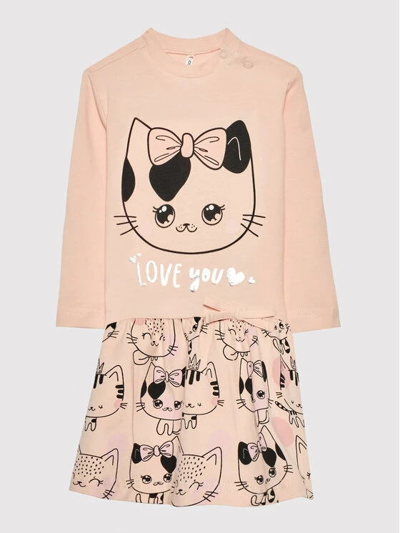 Η καλύτερη συμφωνία 👍 Coccodrillo Καλοκαιρινά Φορέματα Φόρεμα καθημερινό ZC1129103LOV Ροζ Regular Fit ✔️