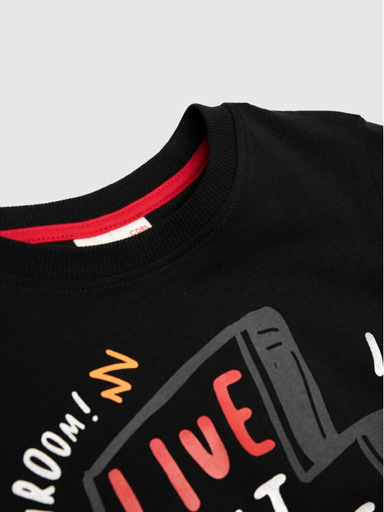 ΧΟΝΔΡΙΚΟ ΕΜΠΟΡΙΟ 💯 Coccodrillo Μπλουζάκια Μπλουζάκι ZC1143105MRS Μαύρο Regular Fit 💯 - Image 3