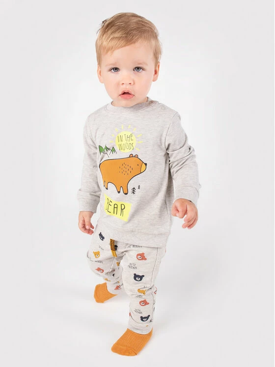 Η καλύτερη συμφωνία 🛒 Coccodrillo Παντελόνια Φόρμας Παντελόνι φόρμας ZC1122701BES Γκρι Regular Fit 😀 - Image 2