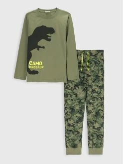 Καλύτερη πώληση 🔥 Coccodrillo Πιτζάμες Πιτζάμα ZC2448112PJS Πράσινο Regular Fit ⌛