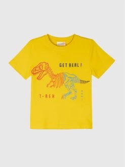 Κουπόνι ⌛ Coccodrillo T-shirts T-Shirt WC2143203KIW Κίτρινο Regular Fit 🛒