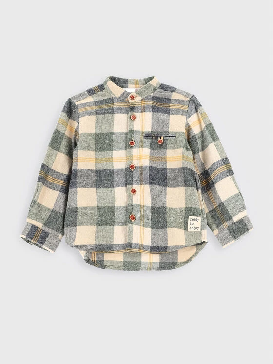 Προϋπολογισμός 💯 Coccodrillo Βρεφικά Ρούχα Πουκάμισο ZC2136101CON Μπεζ Regular Fit ✔️