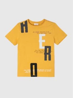 Τοπ 10 ⭐ Coccodrillo T-shirts T-Shirt WC2143204HER Κίτρινο Regular Fit 🥰