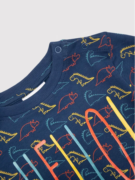 Flash Sale 🛒 Coccodrillo Μπλούζες Χωρίς Φερμουάρ Μπλούζα WC2143101BAZ Σκούρο μπλε Regular Fit 👍 - Image 3