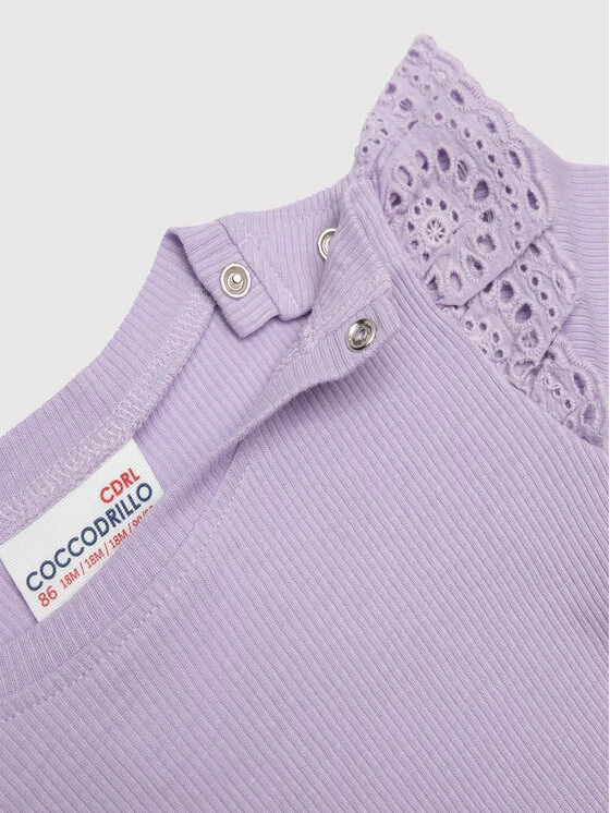 Συμφωνίες 🔔 Coccodrillo Κορμάκια Κορμάκι παιδικό WC2112102ROS Μωβ Regular Fit ⭐ - Image 3