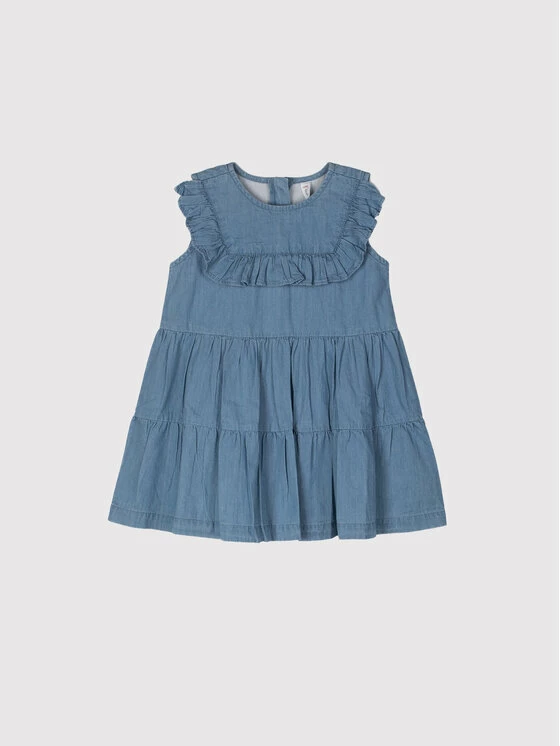 Τοπ 10 ✔️ Coccodrillo Καθημερινά Φορέματα Φόρεμα καθημερινό WC2128301IAM Μπλε Regular Fit ⭐