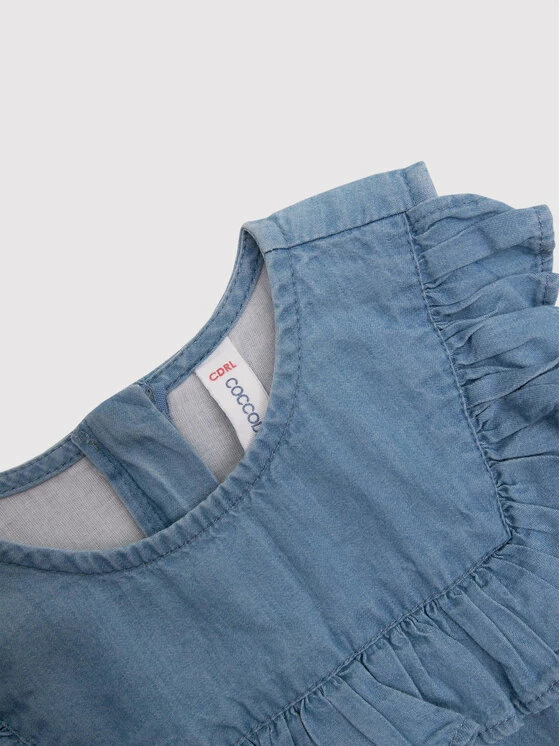 Τοπ 10 ✔️ Coccodrillo Καθημερινά Φορέματα Φόρεμα καθημερινό WC2128301IAM Μπλε Regular Fit ⭐ - Image 3