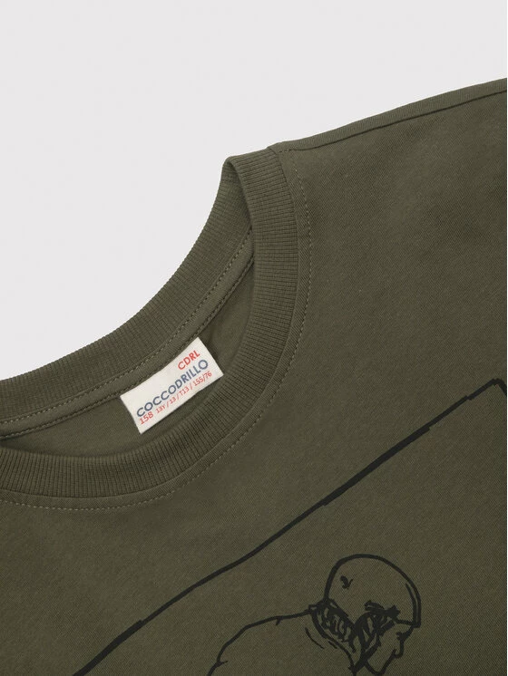 Αγορά ⭐ Coccodrillo Μπλουζάκια Μπλουζάκι WC2143104EVB Πράσινο Regular Fit 😍 - Image 3