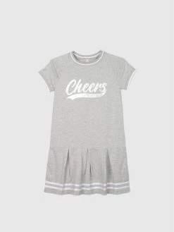 Flash Sale 💯 Coccodrillo Καθημερινά Φορέματα Φόρεμα καθημερινό WC2129202CHE Γκρι Regular Fit ⭐