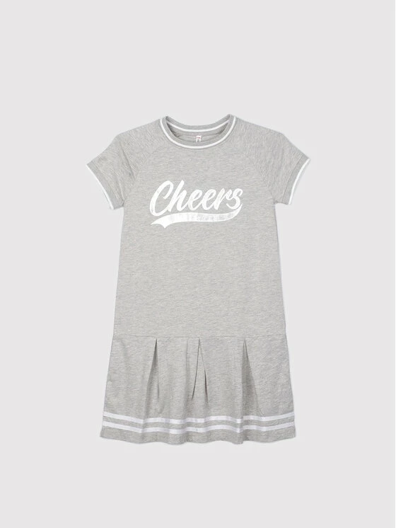 Flash Sale 💯 Coccodrillo Καθημερινά Φορέματα Φόρεμα καθημερινό WC2129202CHE Γκρι Regular Fit ⭐