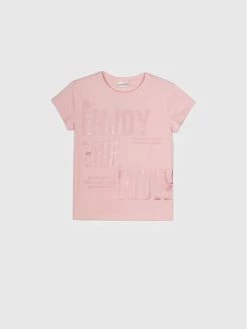 Η καλύτερη συμφωνία 🎉 Coccodrillo T-shirts T-Shirt WC2143208EVG Ροζ Regular Fit 🤩