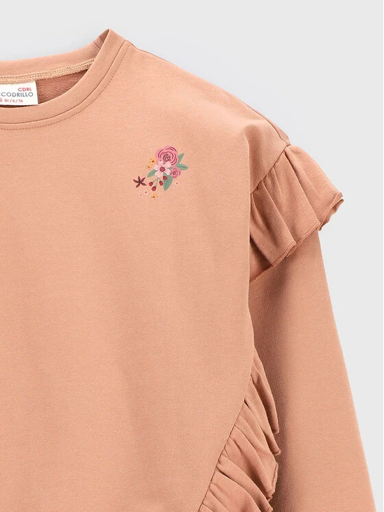 Συμφωνίες 🔥 Coccodrillo Μπλούζες Χωρίς Φερμουάρ Μπλούζα ZC2132101AWK Ροζ Regular Fit 🎁 - Image 4