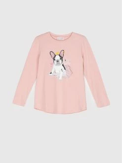 Ολοκαίνουργιο ⭐ Coccodrillo Μπλουζάκια Μπλουζάκι ZC1143103ROC Ροζ Regular Fit ⭐