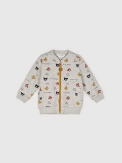 Αγορά ❤️ Coccodrillo Μπλούζες Με Φερμουάρ Μπλούζα ZC1132201BES Γκρι Regular Fit ❤️