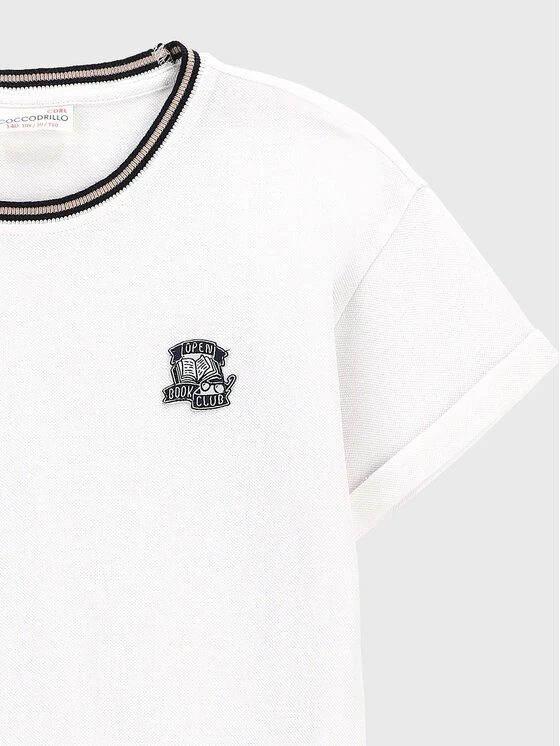 Φτηνός ✨ Coccodrillo T-shirts T-Shirt ZC2143201BSG Λευκό Regular Fit 🔥 - Image 2