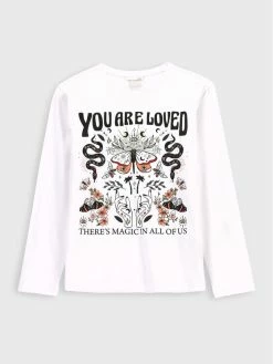 Καλύτερη πώληση 🔥 Coccodrillo Μπλουζάκια Μπλουζάκι ZC2143101MAJ Λευκό Regular Fit 🥰