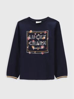 Πολύ καλή προσφορά 🎉 Coccodrillo Μπλουζάκια Μπλουζάκι ZC2143101AWK Σκούρο μπλε Regular Fit 🎁