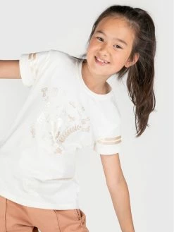 Τοπ 10 🛒 Coccodrillo T-shirts T-Shirt ZC2143201AWJ Εκρού Regular Fit ✨