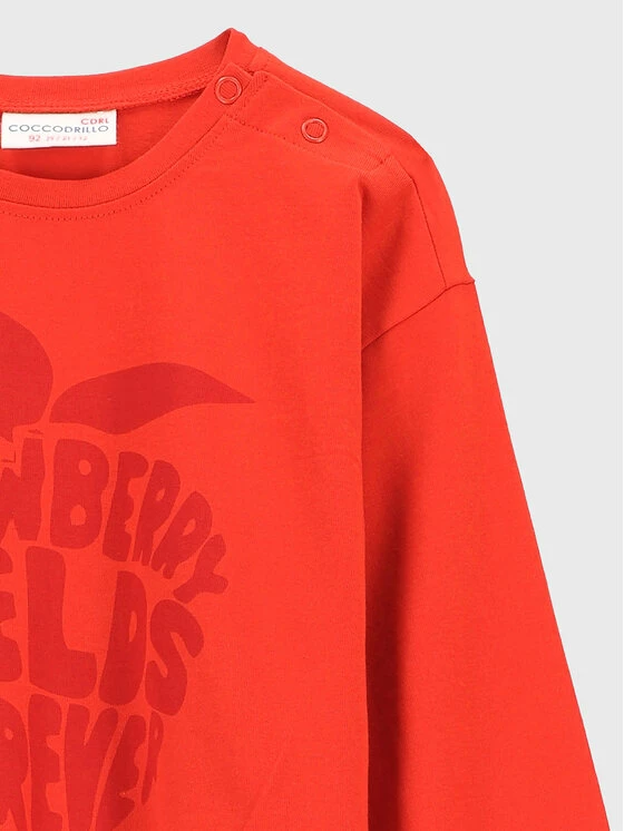 Ολοκαίνουργιο 😀 Coccodrillo Μπλουζάκια Μπλουζάκι ZC2143101ADK Κόκκινο Regular Fit 🎁 - Image 2