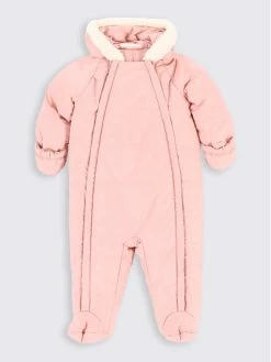 Καλύτερη πώληση ❤️ Coccodrillo Χειμωνιάτικες Ολόσωμες Φόρμες Βρεφικό φορμάκι εξόδου ZC2156203OGN Ροζ Regular Fit 💯