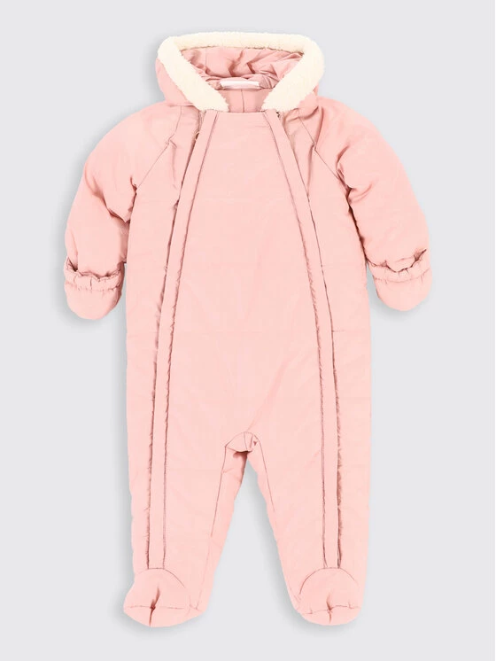 Καλύτερη πώληση ❤️ Coccodrillo Χειμωνιάτικες Ολόσωμες Φόρμες Βρεφικό φορμάκι εξόδου ZC2156203OGN Ροζ Regular Fit 💯