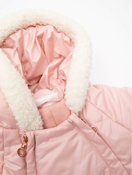 Καλύτερη πώληση ❤️ Coccodrillo Χειμωνιάτικες Ολόσωμες Φόρμες Βρεφικό φορμάκι εξόδου ZC2156203OGN Ροζ Regular Fit 💯 - Image 3