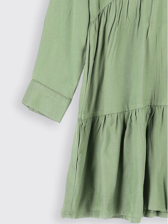 Κουπόνι 👏 Coccodrillo Καθημερινά Φορέματα Φόρεμα πουκάμισο ZC2128101MAJ Πράσινο Regular Fit ⭐ - Image 3