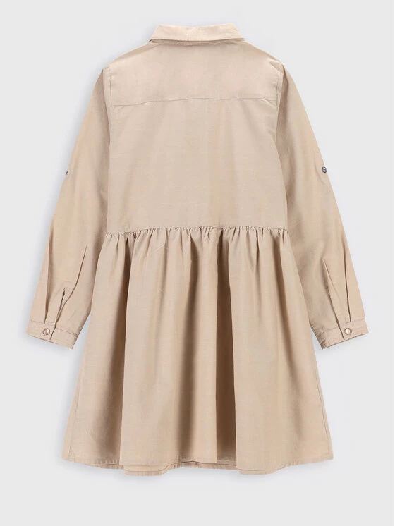 Το φθηνότερο 🥰 Coccodrillo Καθημερινά Φορέματα Φόρεμα πουκάμισο ZC2128101BSG Μπεζ Regular Fit ⌛ - Image 2