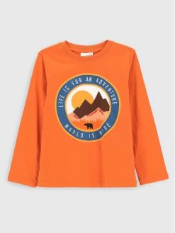 Εξοδος 🎁 Coccodrillo Μπλουζάκια Μπλουζάκι ZC2143102TRK Πορτοκαλί Regular Fit 😍