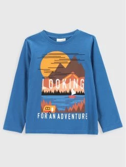 Εκπτωση 🥰 Coccodrillo Μπλουζάκια Μπλουζάκι ZC2143103TRK Μπλε Regular Fit 😉