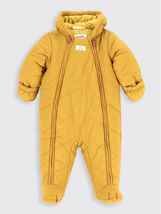 Συμφωνίες ✨ Coccodrillo Χειμωνιάτικες Ολόσωμες Φόρμες Βρεφικό φορμάκι εξόδου ZC2156203OBN Κίτρινο Regular Fit 🔔